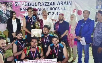 5th Abdul Razak Arain Ramzan Night Rocball Tournament 2019: Ghazi Club Title Winners