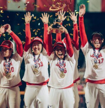 Softball | 2024 WBSC World Cup-Final: Japan Wins Gold; Outclasses No. I Ranked USA Japan Softball Team Celebrates 2024 World Cup Victory