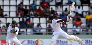 Pak vs West Indies 3rd test Day-3: Chase retired hurt, Windies crawl to 218/5