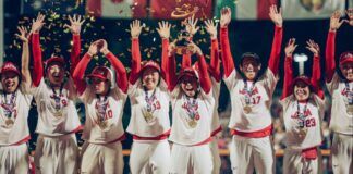 Softball | 2024 WBSC World Cup-Final: Japan Wins Gold; Outclasses No. I Ranked USA Japan Softball Team Celebrates 2024 World Cup Victory
